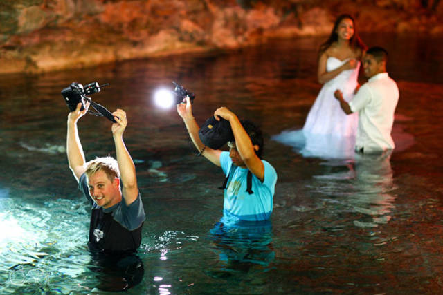 These Wedding Photographers Went To Great Lengths To Make A Perfect Shot