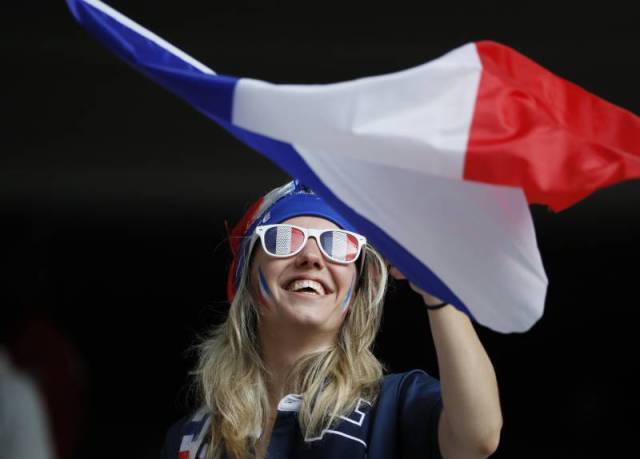 Collection Of Female Football Fans At Euro 2016