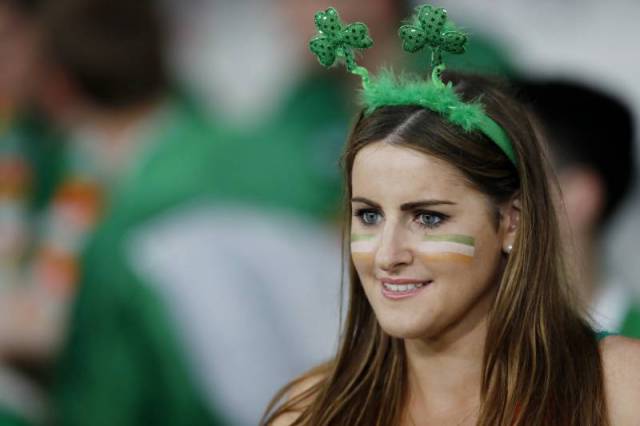 Collection Of Female Football Fans At Euro 2016