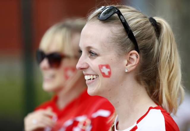 Collection Of Female Football Fans At Euro 2016