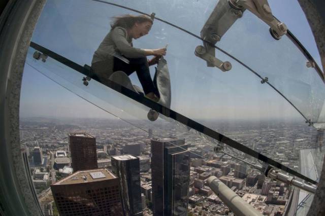 Would You Dare To Ride This Heart-Stopping Glass Slide?