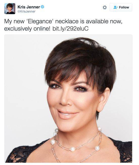 Kim Kardashian’s Mom Kris Promoted Her New Necklace Online, Twitter Users Destroyed It