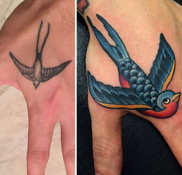 When A Bad Tattoo Is Transformed Into Something Great