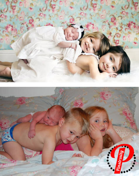 When Attempts To Re-create Professional Pinterest Baby Photoshoots Fail Miserably