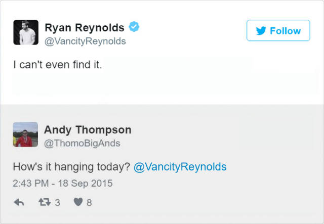 Enjoy These Bits Of Ryan Reynold’s Brilliant Sense Of Humor