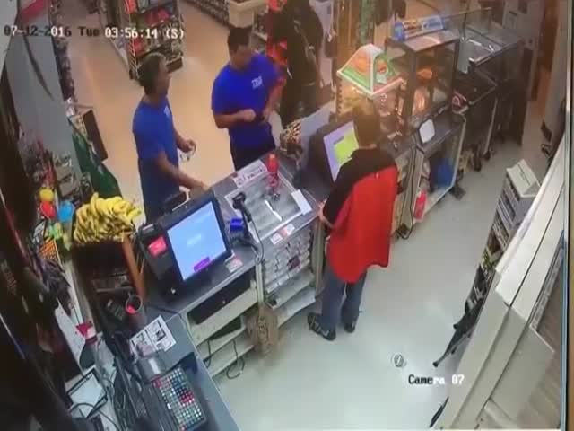 Armed Robbery Fails Because Of Daredevil Shopkeeper