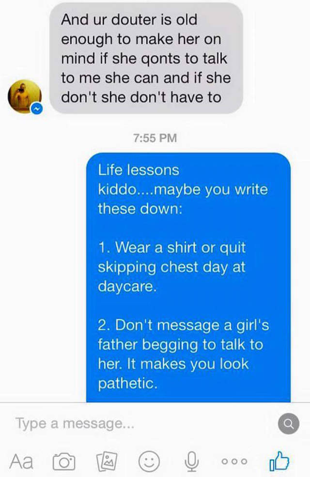 This Father Dealt The Perfect Way With His Daughter’s Dumb Admirer