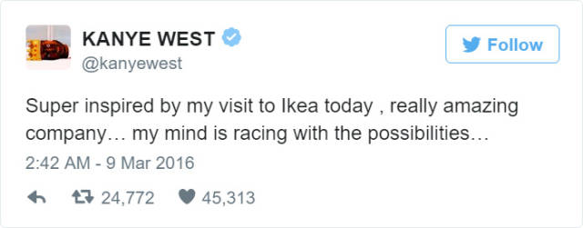 Photoshoppers Joined The Game After IKEA Trolled Kanye West