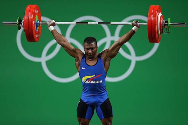 Columbian Weightlifter Rounds Off His Career In Style By Winning His First Ever Gold Medal