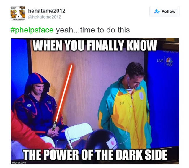 Michael Phelps’ Game Face Is A Perfect Meme Material