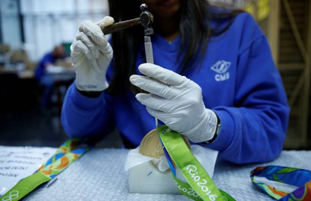 The Process Of Making Olympic Golden Medals