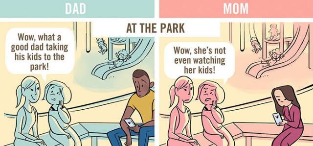 How Dads And Moms Are Perceived In Public