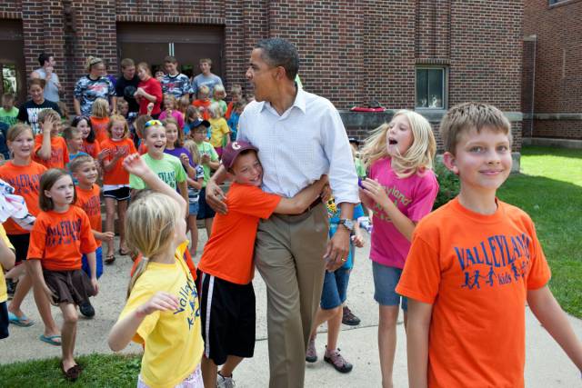 Barack Obama’s Goofy Pictures With Kids