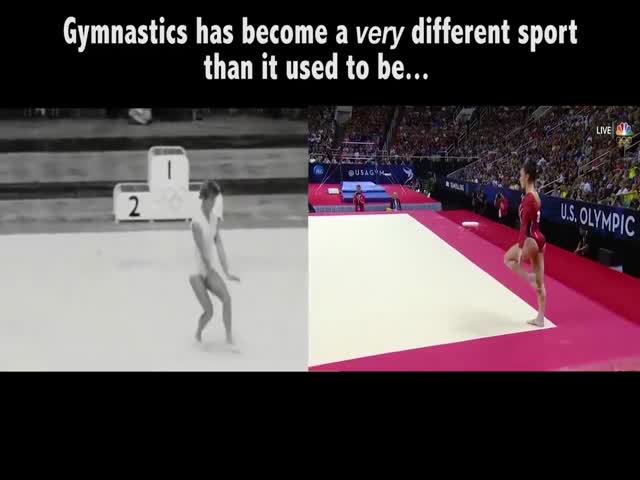 Gymnastics Was Slightly Different In 1950 Compared To 2016
