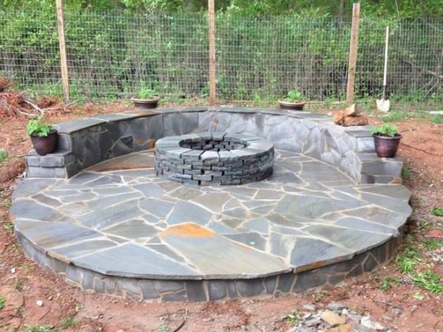 Visual Guide For Building A Backyard Fire Pit With Blocks And Stones