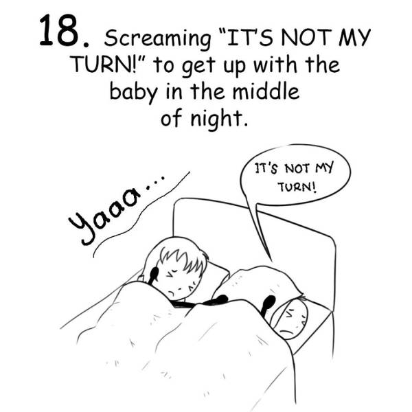 Funny Drawings About Life Of A New Parent