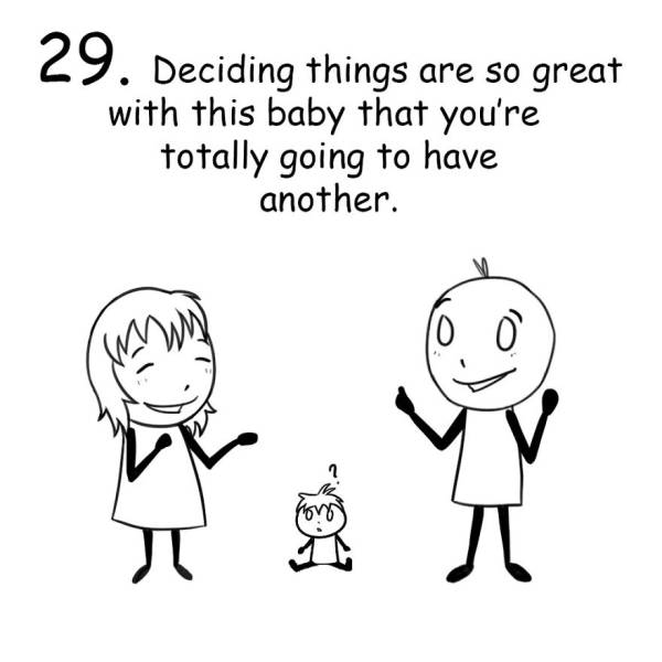 Funny Drawings About Life Of A New Parent