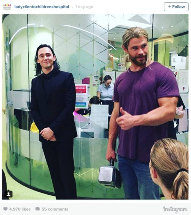 Loki And Thor Visit To Kids At The Hospital And Make Everybody