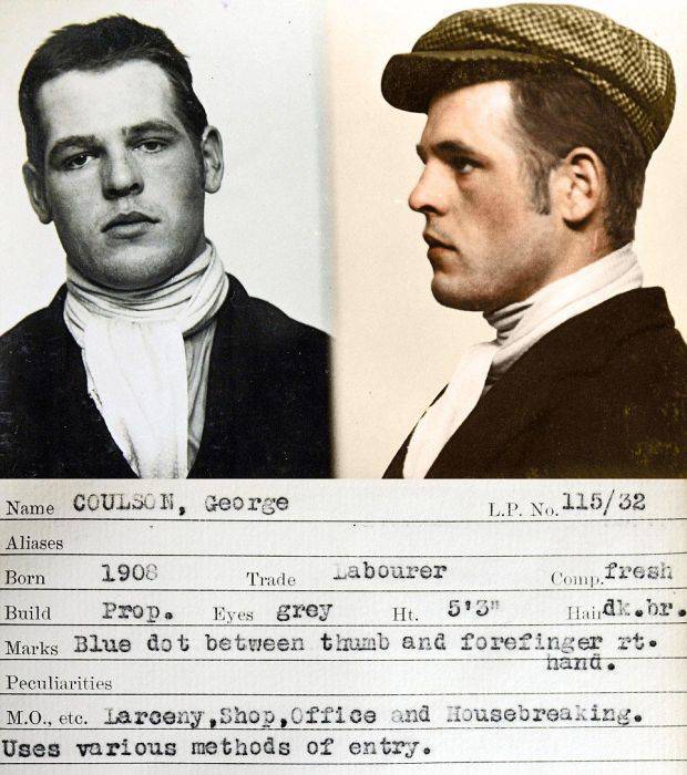 Vintage Mugshots Of Criminals Caught By Scotland Yard