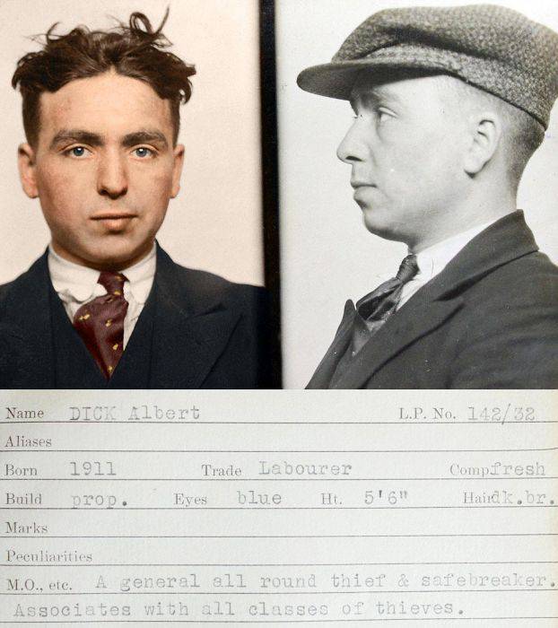 Vintage Mugshots Of Criminals Caught By Scotland Yard