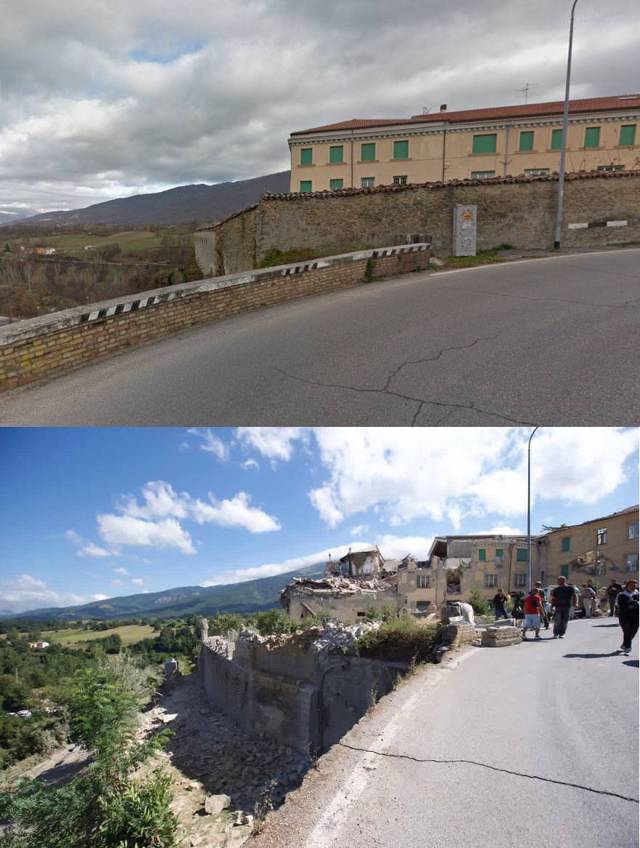 Before And After Photos Of Italian Villages Devastated By Strong Earthquake