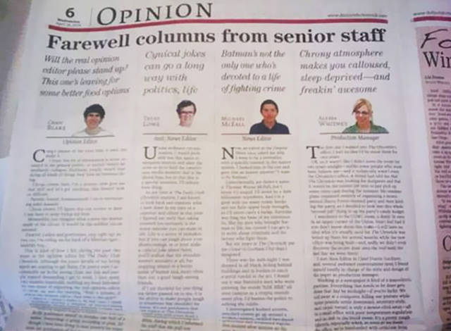 Both Terrible And Hilarious Newspaper Layout Fails