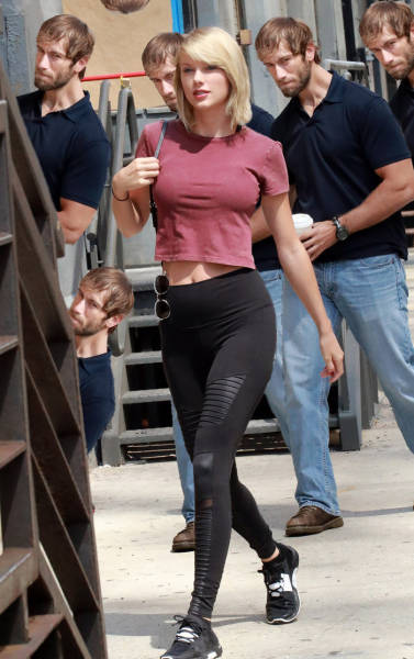 A Guy Caught Looking Creepily At Taylor Swift And The Photoshoppers Noticed It