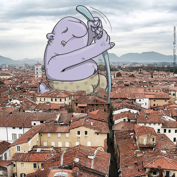 Illustrator Modifies Random Instagrm Photos With His Creative And Funny Illustrations