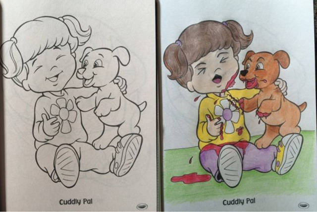 When You Give An Adult A Coloring Book, They Have Some Serious Fun Of Their Own