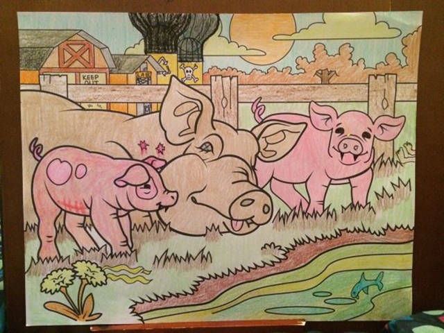 When You Give An Adult A Coloring Book, They Have Some Serious Fun Of Their Own