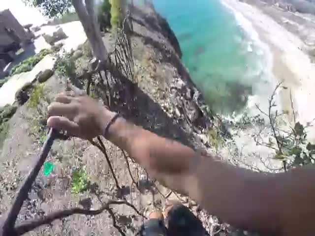 Insane Cliff Jump Could Have Gone Very Wrong
