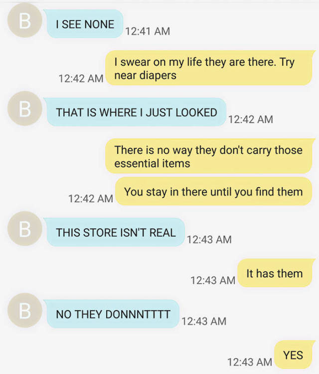 Mother Sends Her 13 Y.O. Daughter To Shop For Feminine Hygiene Products Which Ends Up In Hilarious Text Exchange