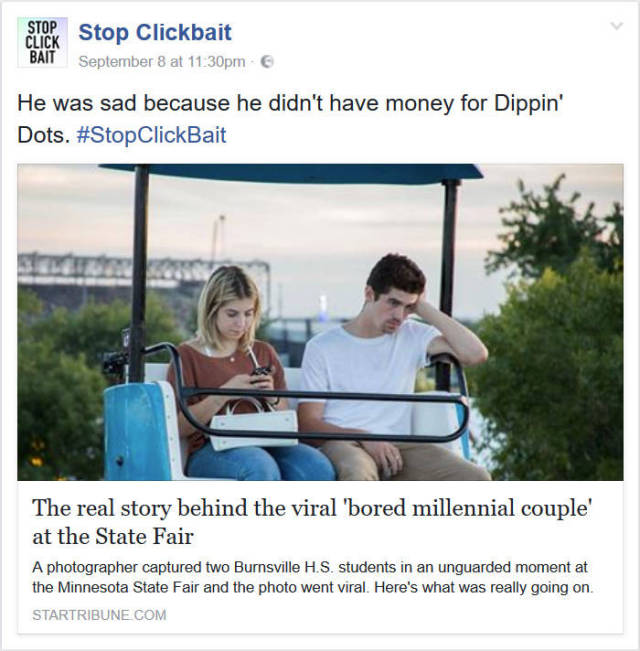 ‘Stop Click Bait’ Posts Will Save You From Disappointments And Will Save Your Time