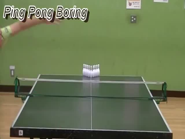 Incredible Ping Pong Trick Shots Perfectly Executed