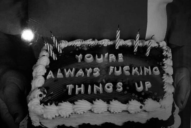If You Want To Announce Bad News To Somebody, Grab A Cake With Ya