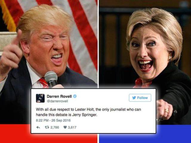 Funny Twitter Reactions To The Presidential Debate In The US