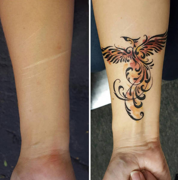 Interesting Stories Behind Scars And The Amazing Tattoos That Cover Them Up