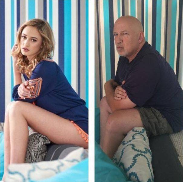 Father Recreates His Daughter’s Modeling Photo Session And It’s Better Than The Original