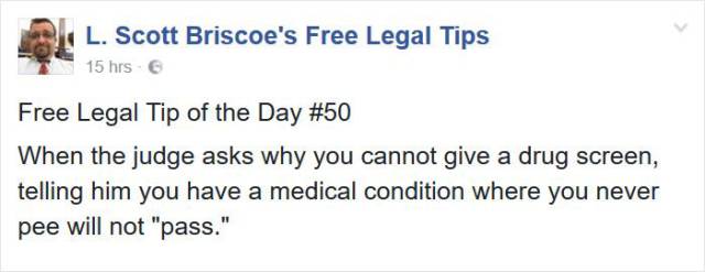 Hilarious Legal Advice From A Lawyer Who’s Seen Some Crazy Sh#t