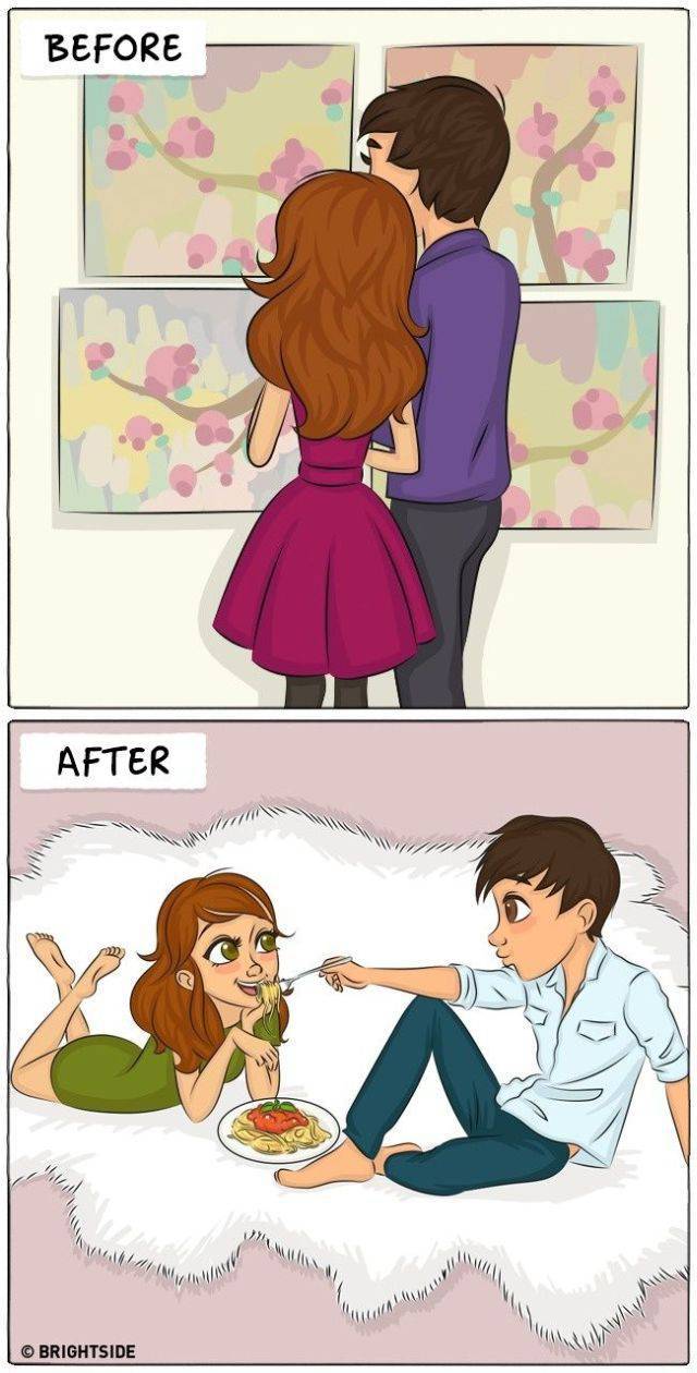 Drawings That Perfectly Illustrate The Life Before And After Marriage