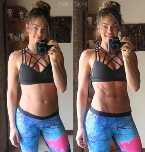 Fitness Models Show How Looks Can Be Deceiving In A Photo