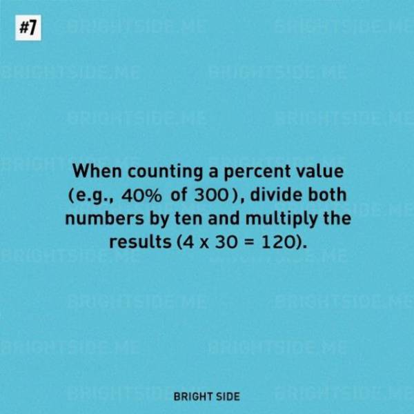 cool simple math tricks