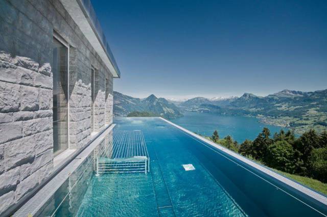 This Gorgeous Infinity Pool In The Swiss Alps Is Dubbed “The Stairway To Heaven”