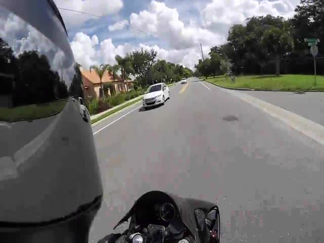 Biker Chases The Guy Who Caused Hit And Run