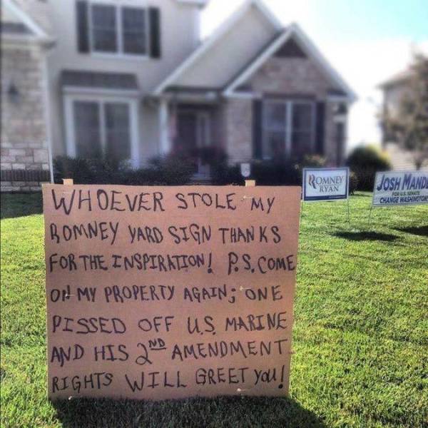 Judging By These Hilarious Yard Signs, These People’s Neighbors Have A Great Sense Of Humor