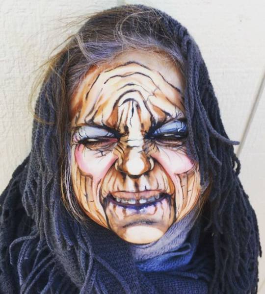 Incredible Makeup Transforms A 3-Year-Old Girl Into An Old Lady