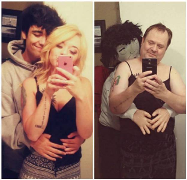 These Parents Snap Way Better Selfies Than Their Children
