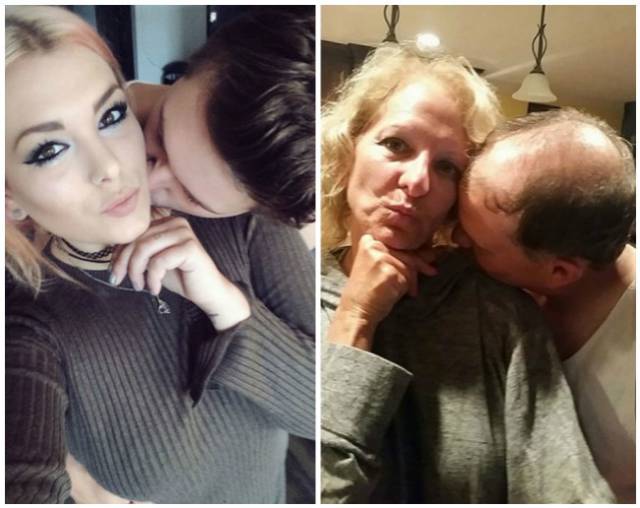 These Parents Snap Way Better Selfies Than Their Children