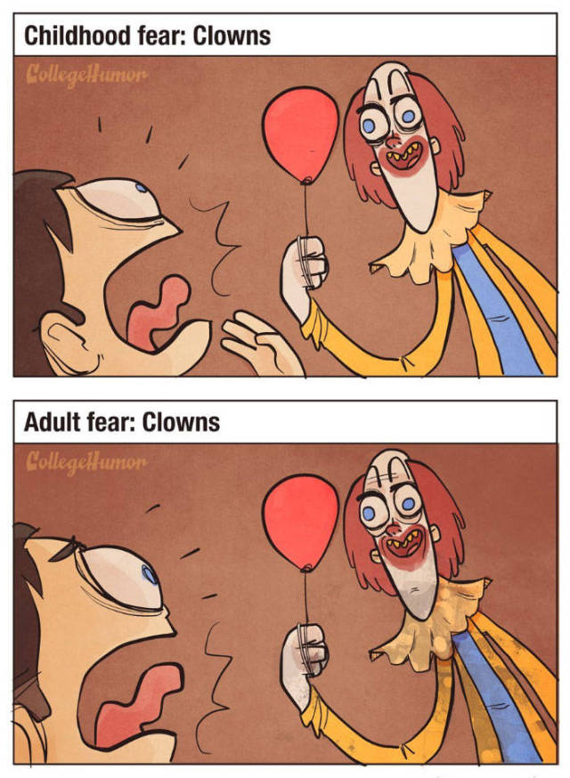 What Fears A Kid Compared To What Fears An Adult