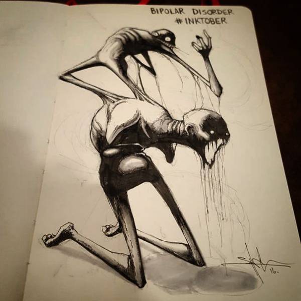 Guy Makes Brilliant Drawings Of Mental Illness And Disorders